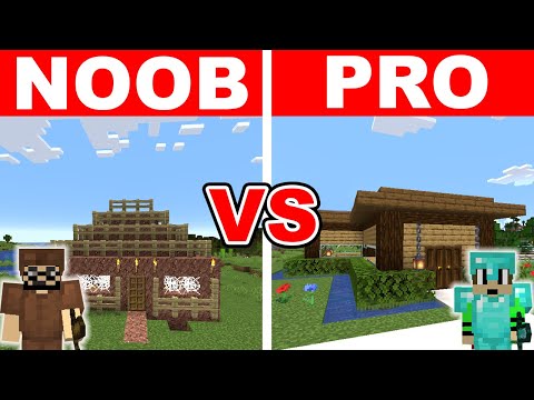 EPIC Minecraft Noob vs Pro HOUSE CHALLENGE