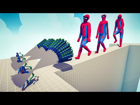 3x SPIDERMAN GIANT vs 3x EVERY GOD - Totally Accurate Battle Simulator TABS