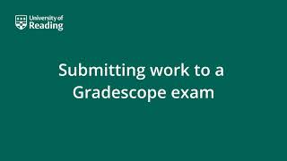 Submitting to Gradescope via a computer browser