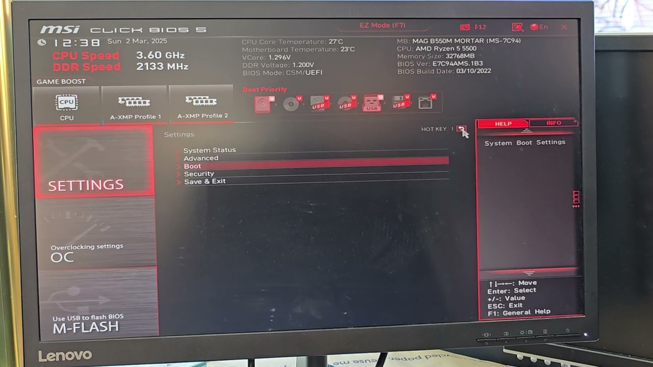 How to Access BIOS & Enable USB Boot on MSI MAG B550M Mortar Step-by-Step Guide