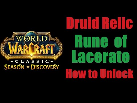 Druid Rune of Lacerate - World of Warcraft Classic Season of Discovery How To Unlock (English)