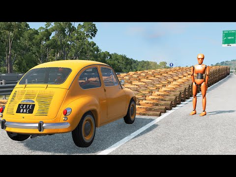 Cars vs Growing Logs 😱 BeamNG Drive