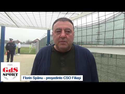 CSO Filiaşi / Florin Spânu: Avem alt joc în acest retur