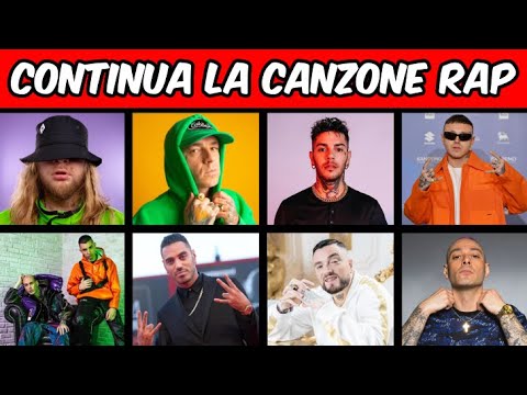 QUIZ - CONTINUA LE CANZONI RAP ITALIANE 🇮🇹 🎵 || FINISH THE LYRICS (parte 1)