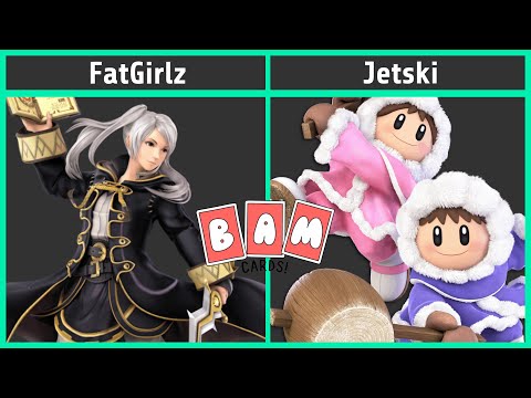 Smash @ BAM Cards 12 - FatGirlz (Robin) vs. Jetski (Ice Climbers) - SSBU Tournament