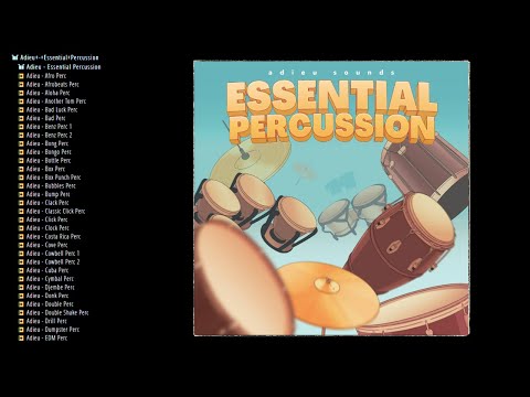 FREE Sample Pack - Percussion Essentials || Percussion Samples By adieusounds