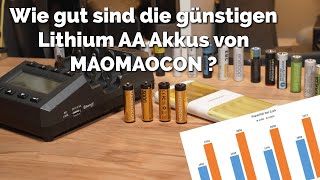 Die günstigsten Lithium AA Akkus bisher im Test!! MAOMAOCON 3000 mWh Lithium AA Akkus Test