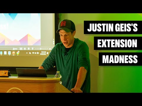 Justin Geis’s "Extension Madness" at the 2024 SketchUp 3D Summit