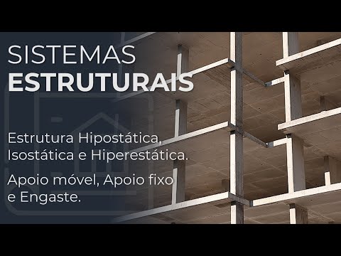 ESTRUTURAS: HIPOSTÁTICA, ISOSTÁTICA E HIPERESTÁTICA. VINCULAÇÕES: APOIO MÓVEL, APOIO FIXO E ENGASTE.