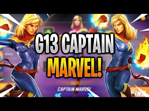 *NEW* G13 CAPTAIN MARVEL SHOWCASE & GAMEPLAY! - MARVEL Strike Force - MSF