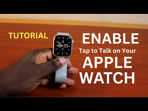Apple Watch Series 9:  How to Enable Tap to Talk on Apple Watch