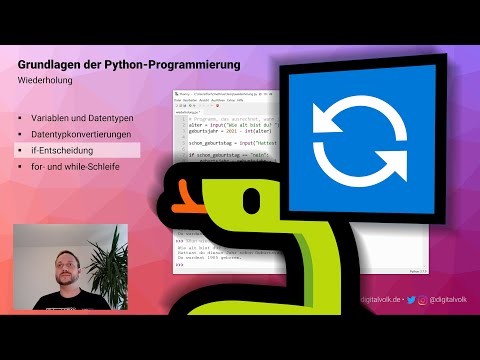 Grundlagen der Python-Programmierung - Wiederholung