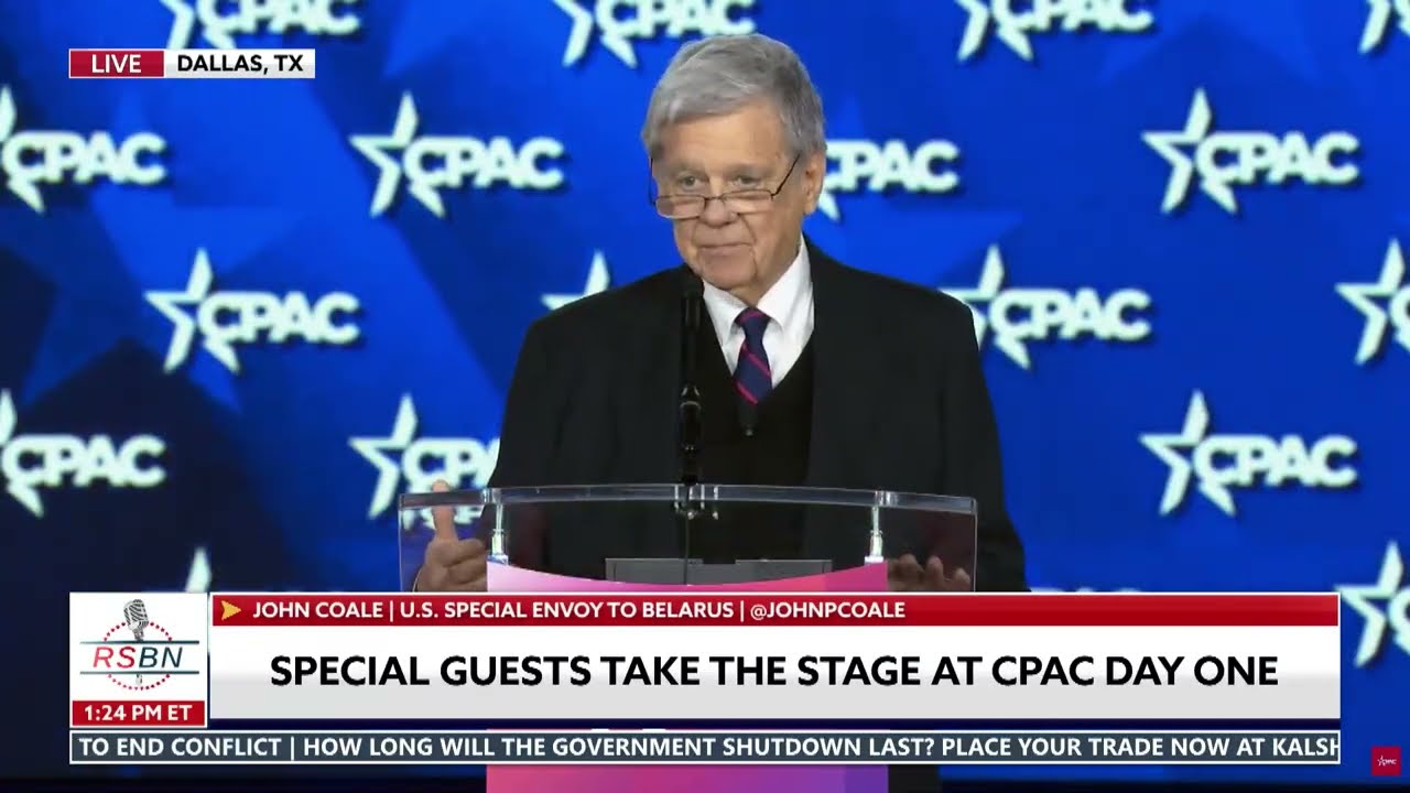 FULL SPEECH: U.S. Special Envoy to Belarus John Coale Addresses CPAC 2026 - 03/26/26