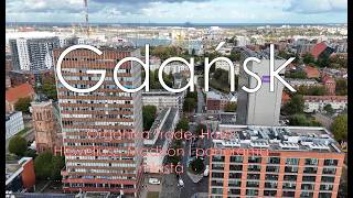 Gdańsk z drona 4K 🚁 | Wieżowiec Organika Trade, Hotel Heweliusz, Madison i panor