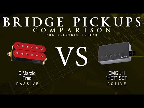 DiMarzio FRED vs EMG JH HET SET - Bridge Guitar Pickup Comparison Tone Demo
