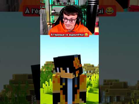 À l'époque vs aujourd'hui 😂 (animation drôle Minecraft tomiix réact) #humour #shorts