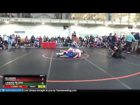 187 Lbs Round 1 (8 Team) - RJ Green, Michigan Blue Vs Landen Pillers, Washington 94cc