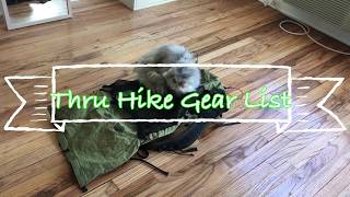 Post Appalachian Trail through hike Gear list Part 3 Misc