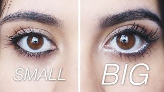 MAKE YOUR EYES LOOK BIGGER OR SMALLER (EASY) | Paulettee