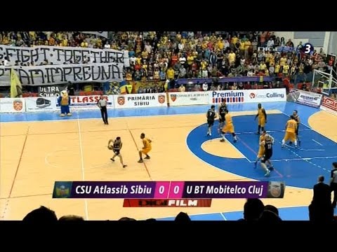Playoffs R1.M5 - CSU Sibiu vs. "U" BT Mobitelco Cluj 07.05.2014 Full Game
