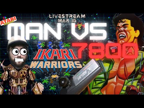Ikari Warriors Atari 7800 LIVE Gameplay :: Man vs 7800