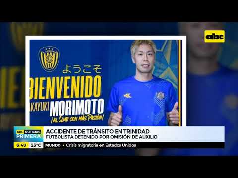Luqueño footballer involved in traffic accident