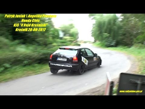Patryk Jusiak \ Angelika Próchnia - Honda Civic - KJS "4 Rajd Kraśnicki" Kraśnik 26-08-2012