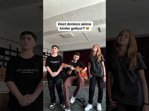Selim and Zeynep duet 😌 #curtain #pose #student #duet #zeynepselim #school