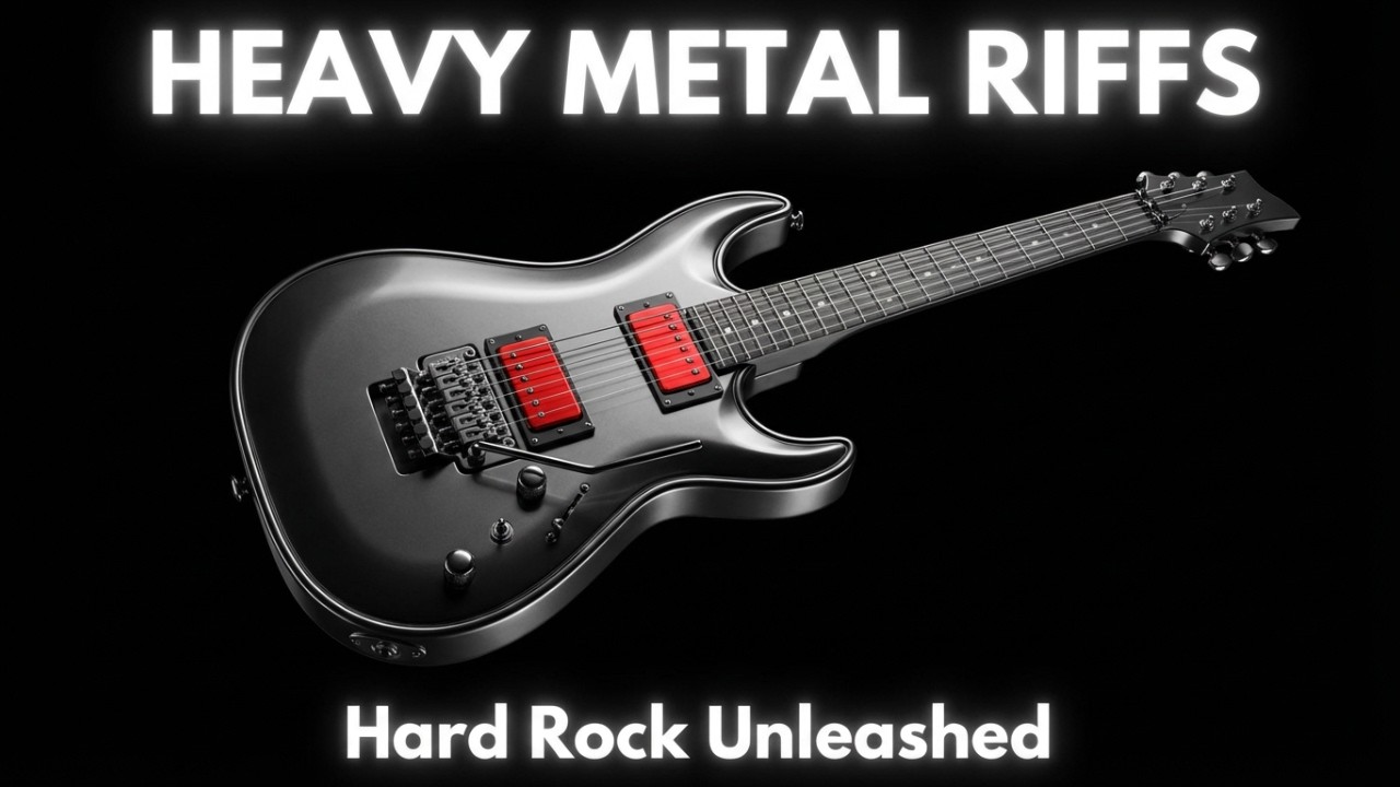 Heavy metal hard rock music instrumental compilation