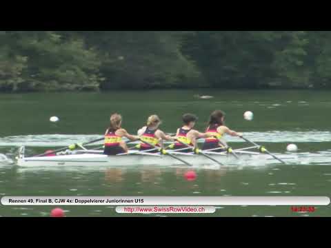 346 ,CJW 4x, Final B, SM Rotsee 12  Sept  2021 Doppelvierer Juniorinnen U15 Rennen 49