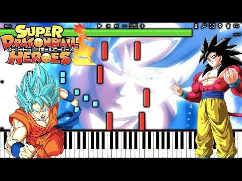 Super Dragon Ball Heroes : Universe Mission 1 OPENING (Piano Tutorial) / GOKU MASTERS ULTRA INSTINCT Video
