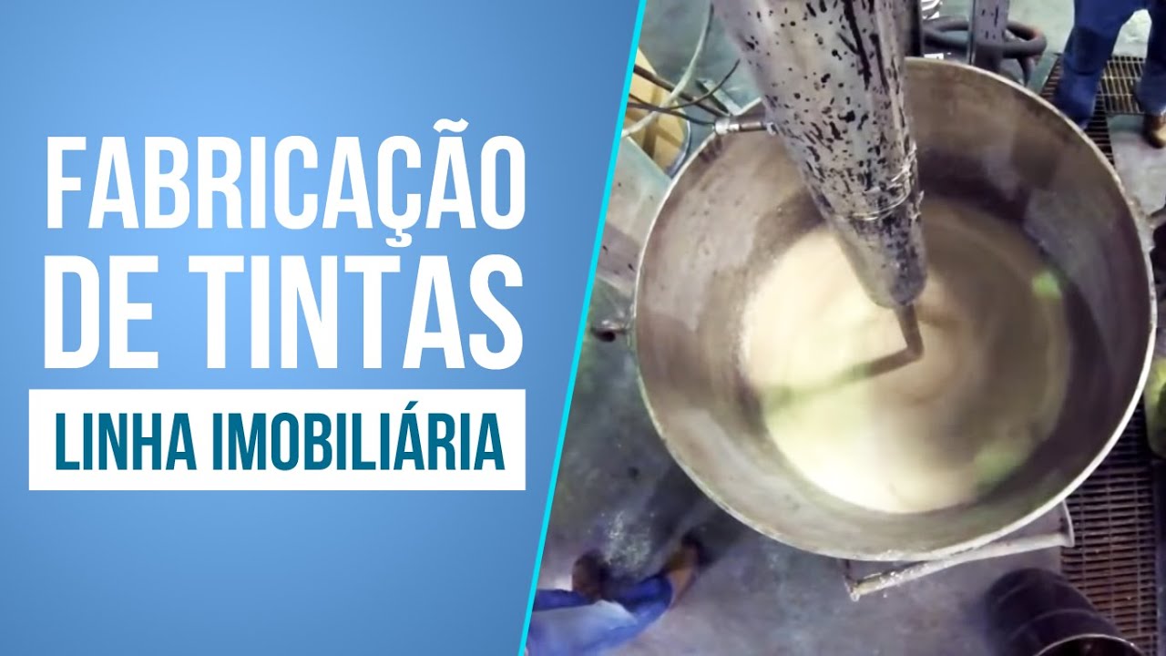 FABRICAÇÃO de TINTAS com um tanque misturador e dispersor tipo cowles.