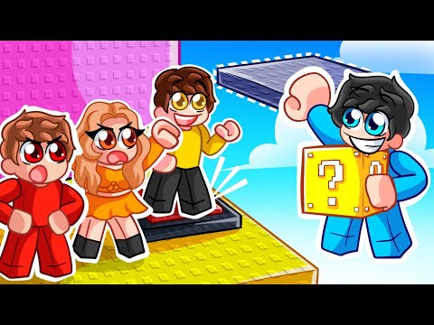 Usé LUCKY BLOCKS para Trollear a mis Amigos en la TORRE de la SUERTE en Roblox