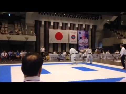 Hugo Medina-WSKF Panamá kumite +75k.  WSKF wolrd Championship 2015. Final Match Kazastan vs Panama