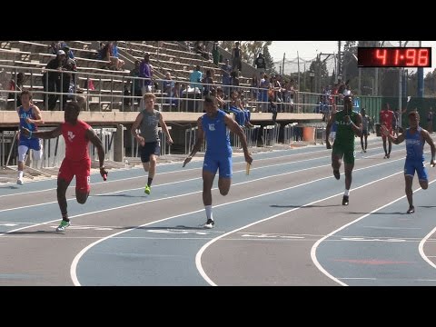 2016 Track - California Relays Boys 4x100M Relay Final