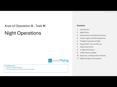 Learning to Fly: NIGHT FLYING