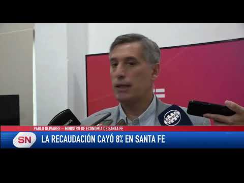 La recaudación por coparticipación cayó un 8% en Santa Fe. Pablo Olivares Min Economía Santa Fe.