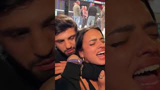 Download lagu Arman Tsarukyan finally confronts Nina Drama for injuring his back LOL #shorts #ufc #mma mp3