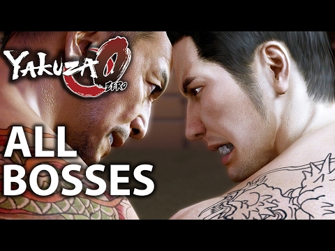 Yakuza 0: All Bosses and Ending (1080p 60fps)