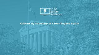 Click to play: Address by Secretary of Labor Eugene Scalia