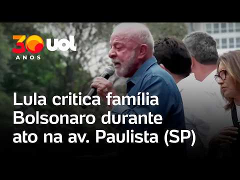 Lula discursa em ato na Paulista, critica a família Bolsonaro e relembra mortos pela covid-19; vídeo