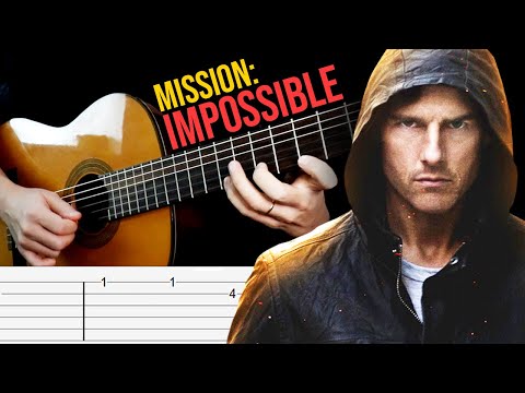 MISSION IMPOSSIBLE (Main Theme) Guitar Tabs Tutorial | Cover