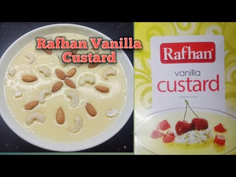 Rafhan Vanilla Custard recipe || Quick Dessert Recipe