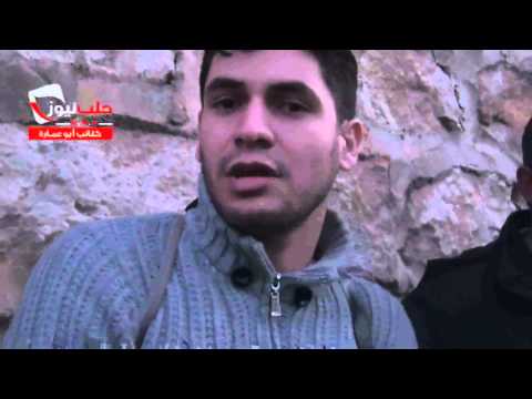 كلمة يلقيها "مهنا جفالة" قائد كتائب ابو عمارة في محيط مطار حلب العسكري