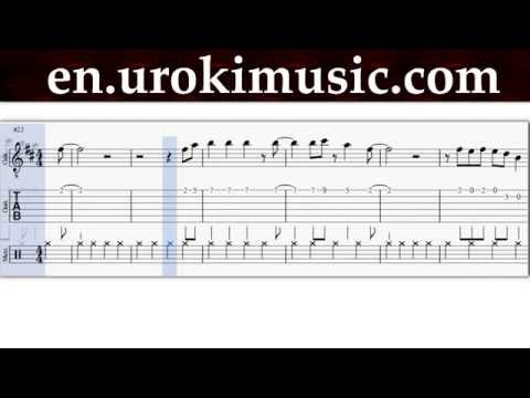 Hilary Duff - Sparks - How To Play Melody on Guitar Sheet Music Tabs