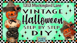 Vintage Inspired Halloween DIY Dandy Pumpkin -1313 Mockingbird Lane Vintage Halloween Playlist Crawl