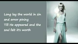 O Holy Night   Carrie Underwood Lyrics on Screen