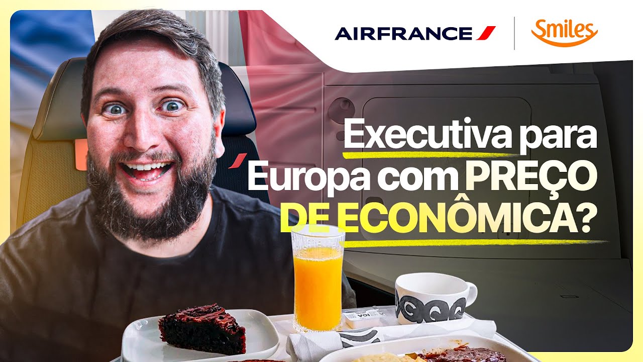 EXECUTIVA PARA EUROPA com 65% de DESCONTO! Passagem de Classe Executiva com MILHAS