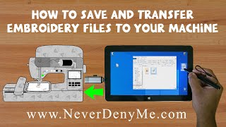 How To Save & Transfer Embroidery Files To Your Machine 🧵 | USB File Transfer Using A Flash Drive 💻