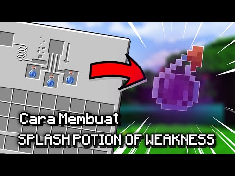 MuxMK5 - How to make SPLASH POTION OF WEAKNESS in Minecraft